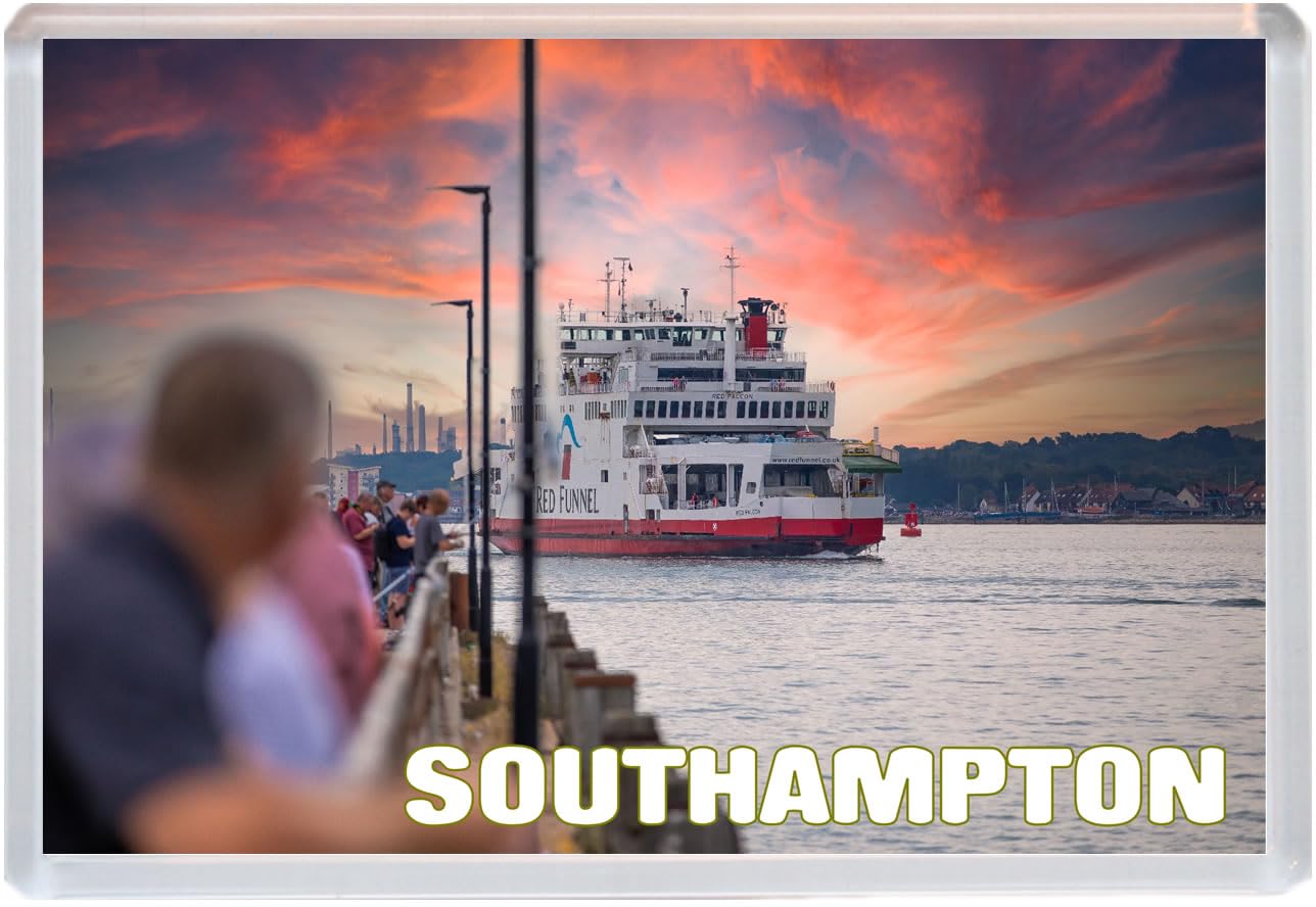Baked Bean Store Multicolor Southampton - Hampshire - Jumbo Fridge Magnet 96 X 67Mm Bbsfhm1568
