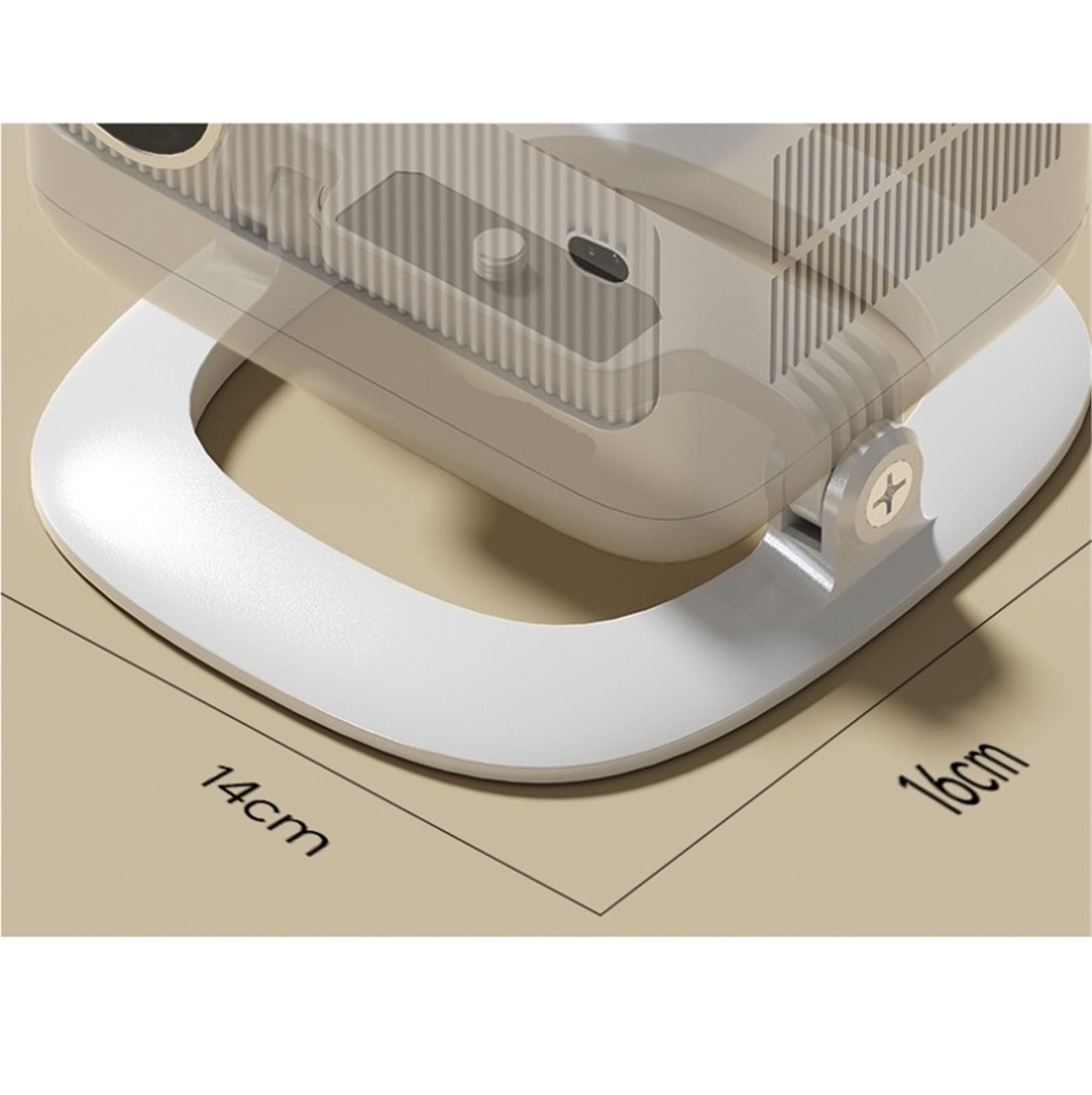Supporto per Videoproiettore Supporto for Proiettore Multifunzione, Piccolo Supporto da Tavolo con Angolo Regolabile Accessori per Proiettori(White)