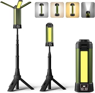 Rechargeable Work Light with Stand, Magnetic Base, Hook & Tripod (Middle)