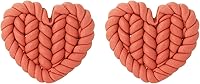 Handmade Clay Braided Rattan Dangle Earrings - Round Square Heart Vintage Drop Earrings for Women, Ideal Christmas Gift
