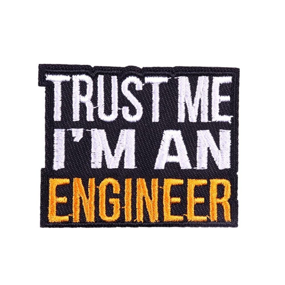 Velcro Hook Patch, Tacti-Cool JOBS Collection, Engineer for bag/vest, tech gadgets for kids & adults, for school backpack, for pencil case, for gym bag, gift for men/women 5.7x4.5