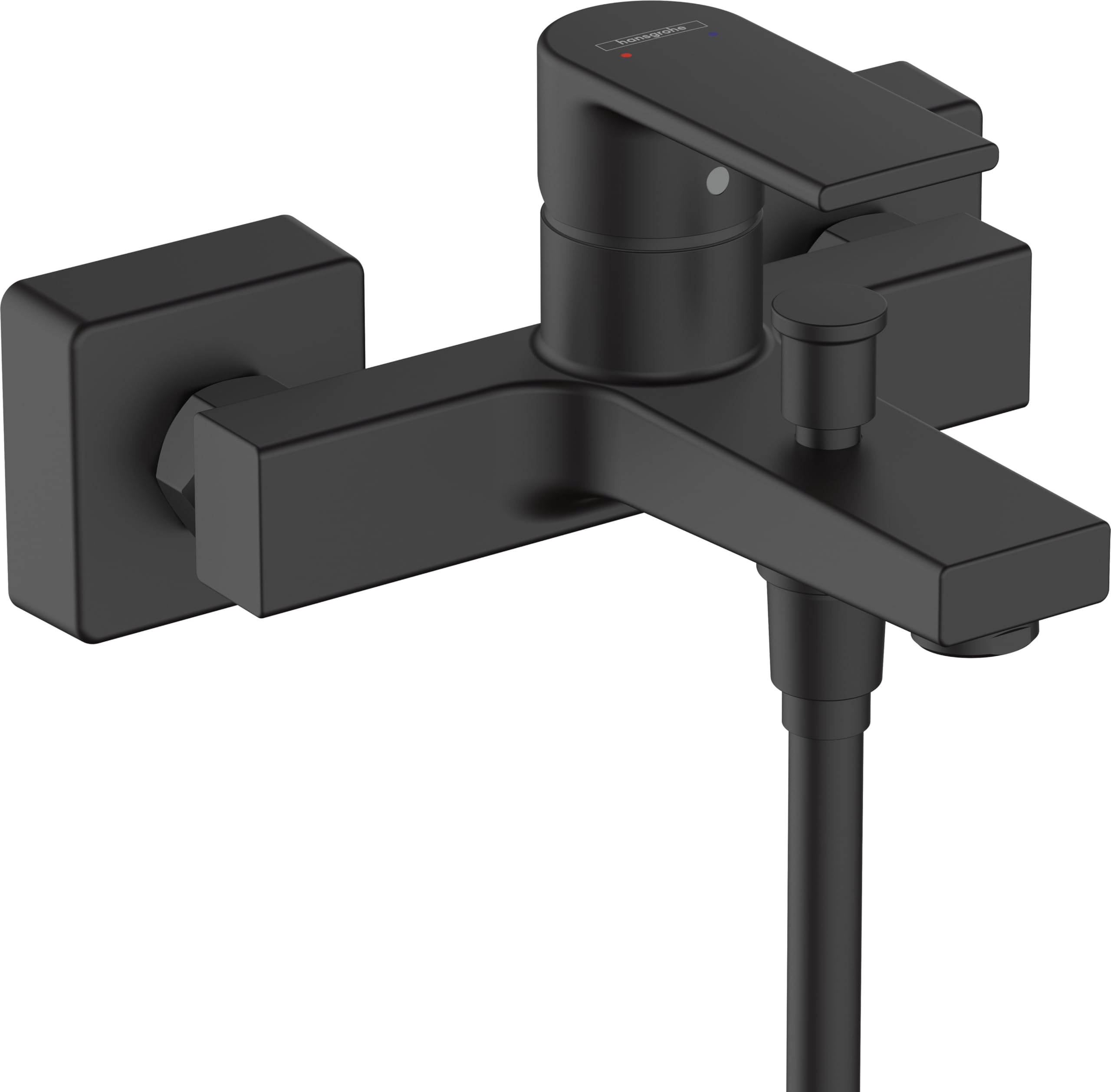 Mitigeur bain/douche hansgrohe noir mat pour créer une salle de bain style spa
