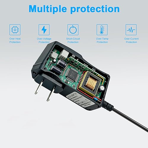 Miniatura 6 de LIANSUM Adaptador de corriente de 9 V CC compatible con CasioTone Casio Keyboard Piano AD-5 WK-110 WK-200 LK-43 LK-100 CTK-2100 CTK-496 CTK-710