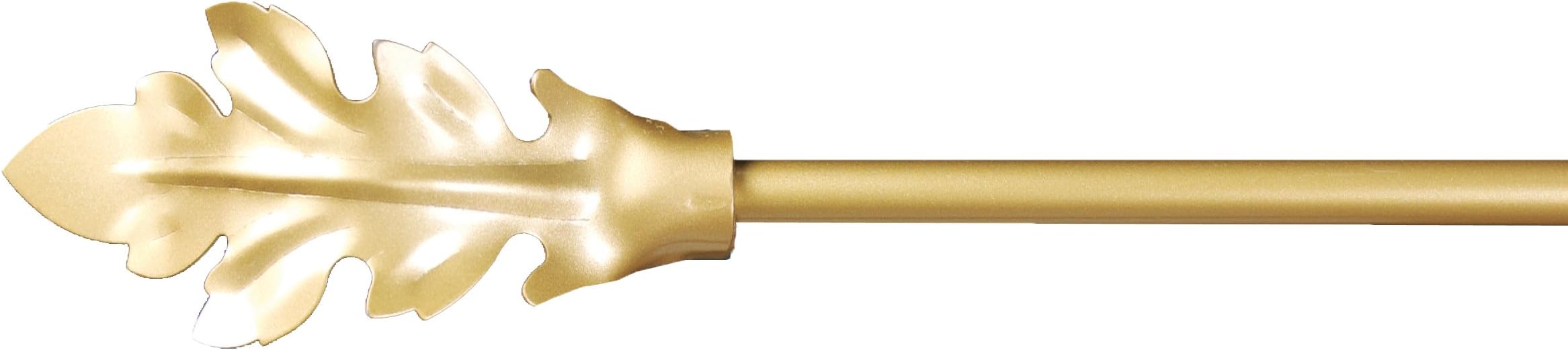 Manual Decorative Tapestry Hanging Cafe Rod, Gold Leaf Finial