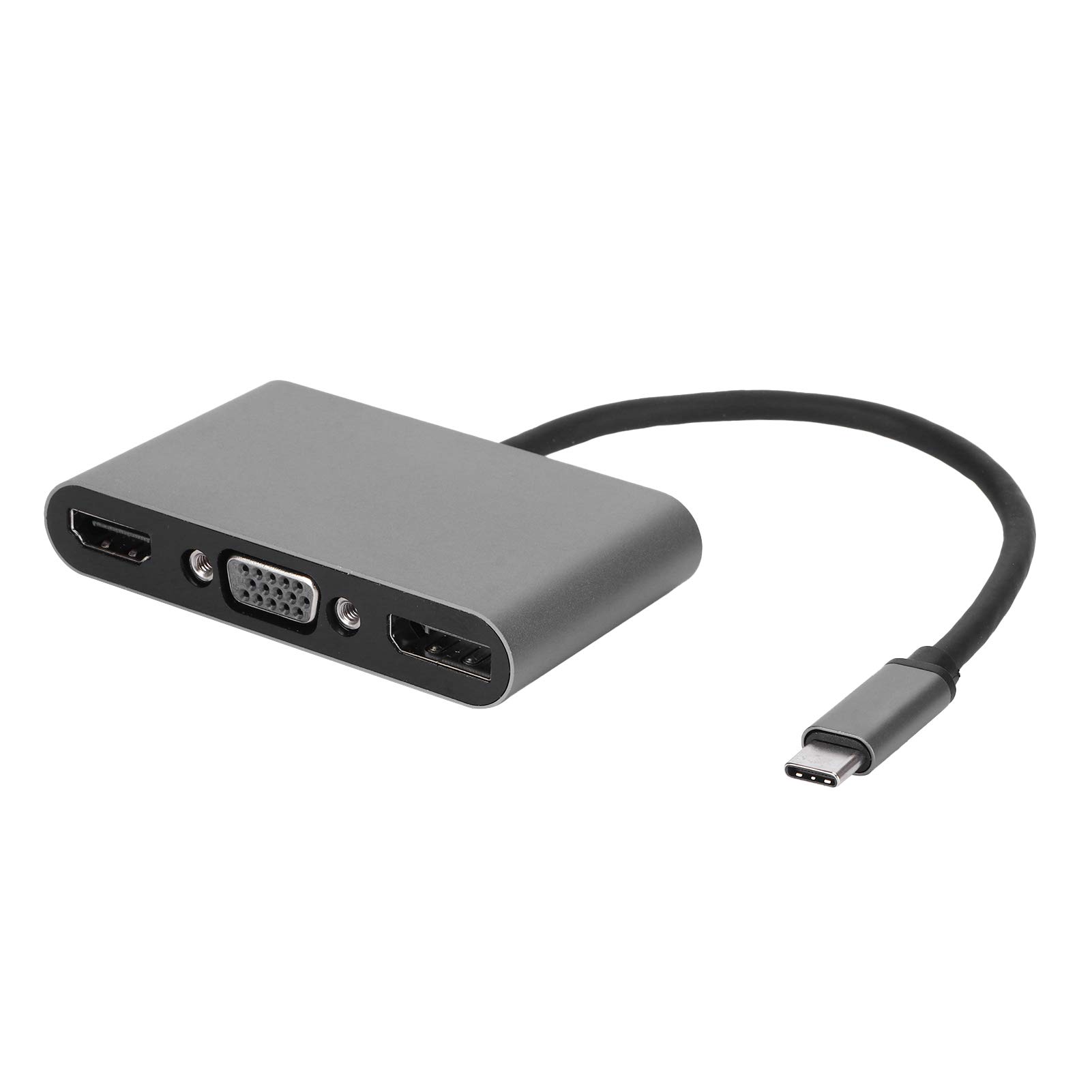 Docking Station 4K con Hub USB PD VGA, Adattatore Multifunzione di Tipo C per Notebook, Estensione Display Multischermo MST in Lega di Alluminio