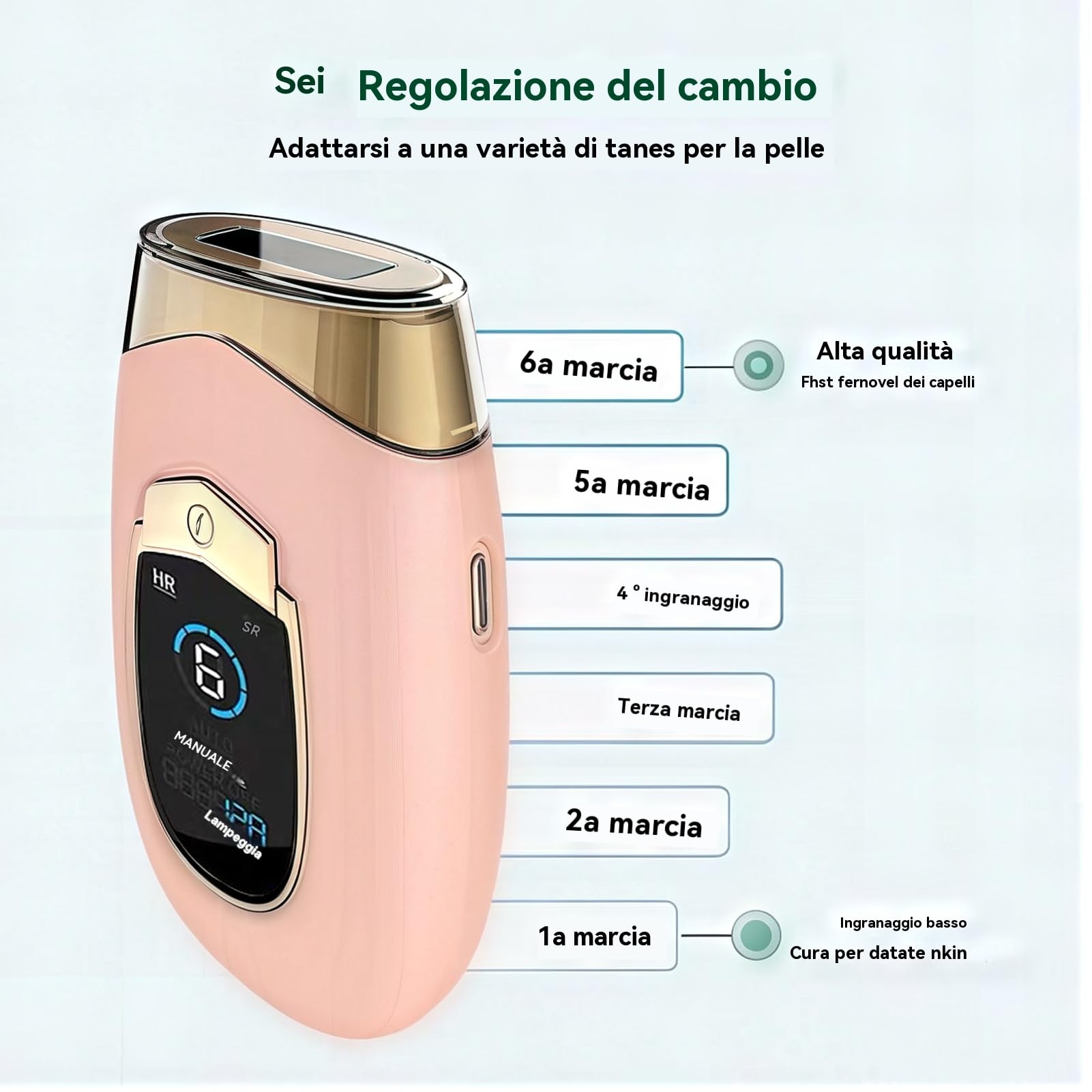 Lumisilk Luminia Epilatore a Luce Pulsata (IPL) - Riduzione Permanente dei Peli - Indolore - Adatto a Viso, Ascelle, Gambe e Bikini - Kit Completo con Occhiali Protettivi (Rosa carne)