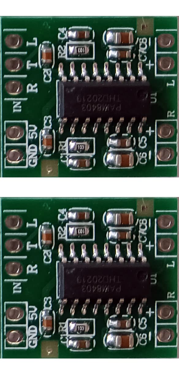Steko (2 Pieces 2x3 Watts PAM8403 Mini Digital Power Amplifier Board DC 2.5-5V Electronic Hobby Kit, Science Projects etc.-image-47