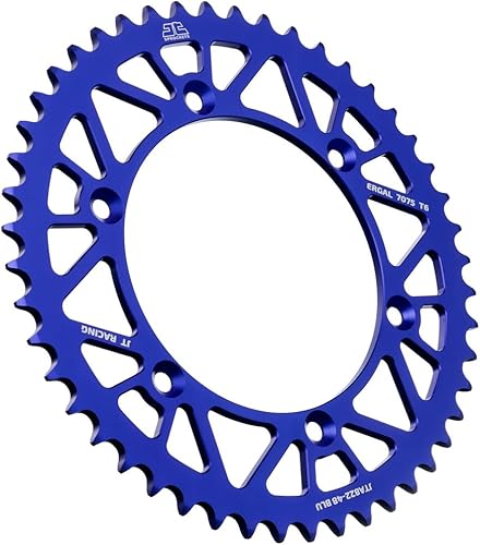 Miniatura 3 de JT Sprockets JTA822.44BLK 44 dientes negro Racelite anodizado aluminio 7075 T6 piñón trasero