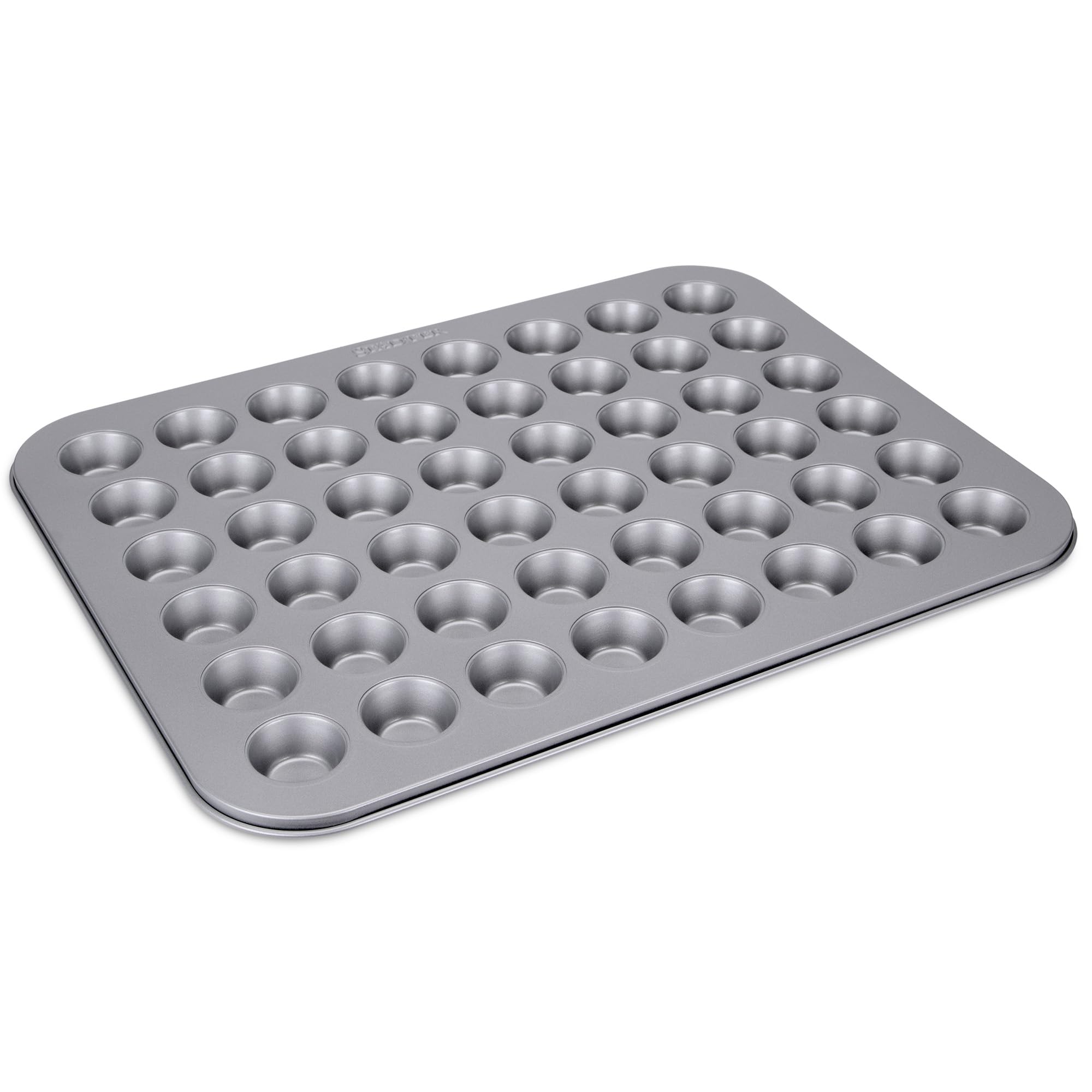 Städter we love baking Muffin Konfekt Backform, 48 Mini-Muffins, Antihaftbeschichtung, made without PFAS, 40x31 cm, hochwertige langlebige Metallform, ideal für Backliebhaber
