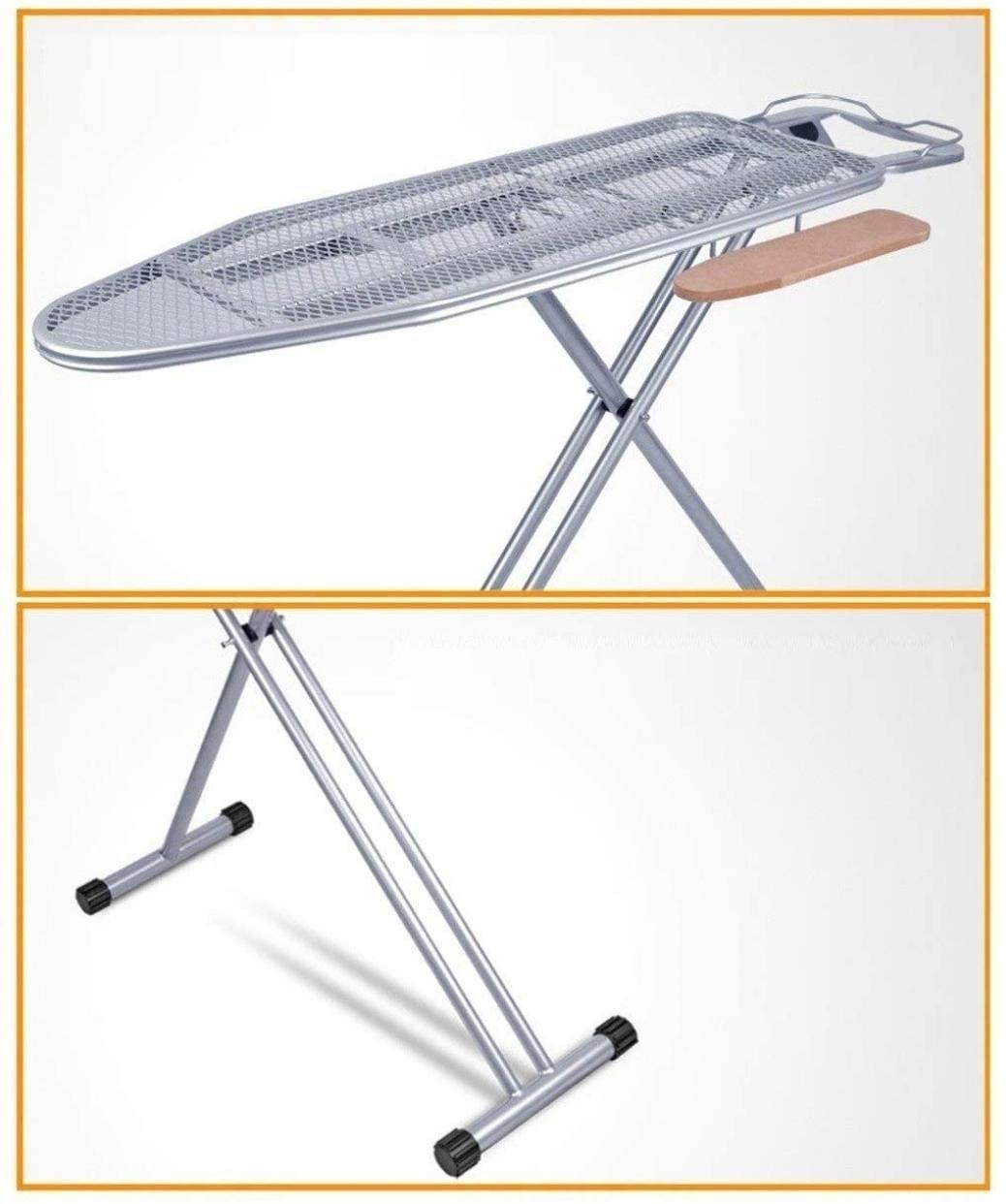 Tabla de Planchar, Tabla de Planchar de Metal Resistente y Duradera, Adecuada para centros de lavandería (Color : Purple, Size : 146388CM) (Purple 146 * 38 * 8CM)