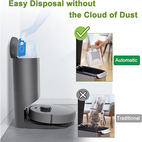 Miniatura 4 de HUAPX Paquete de 12 bolsas de vacío de repuesto para Roomba i&s&j Series i3, i3+(3550), i4, i4+(4552), i6, i6+(6550), i7, i7+, j7, j7+(7550),