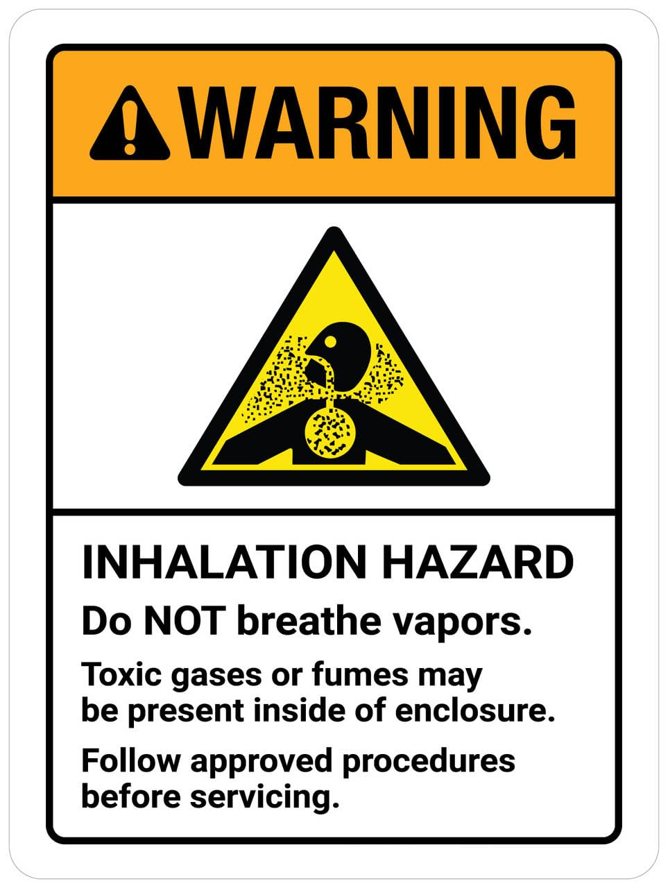 Amazon.com: Warning: Inhalation Hazard Do Not Breathe Vapor