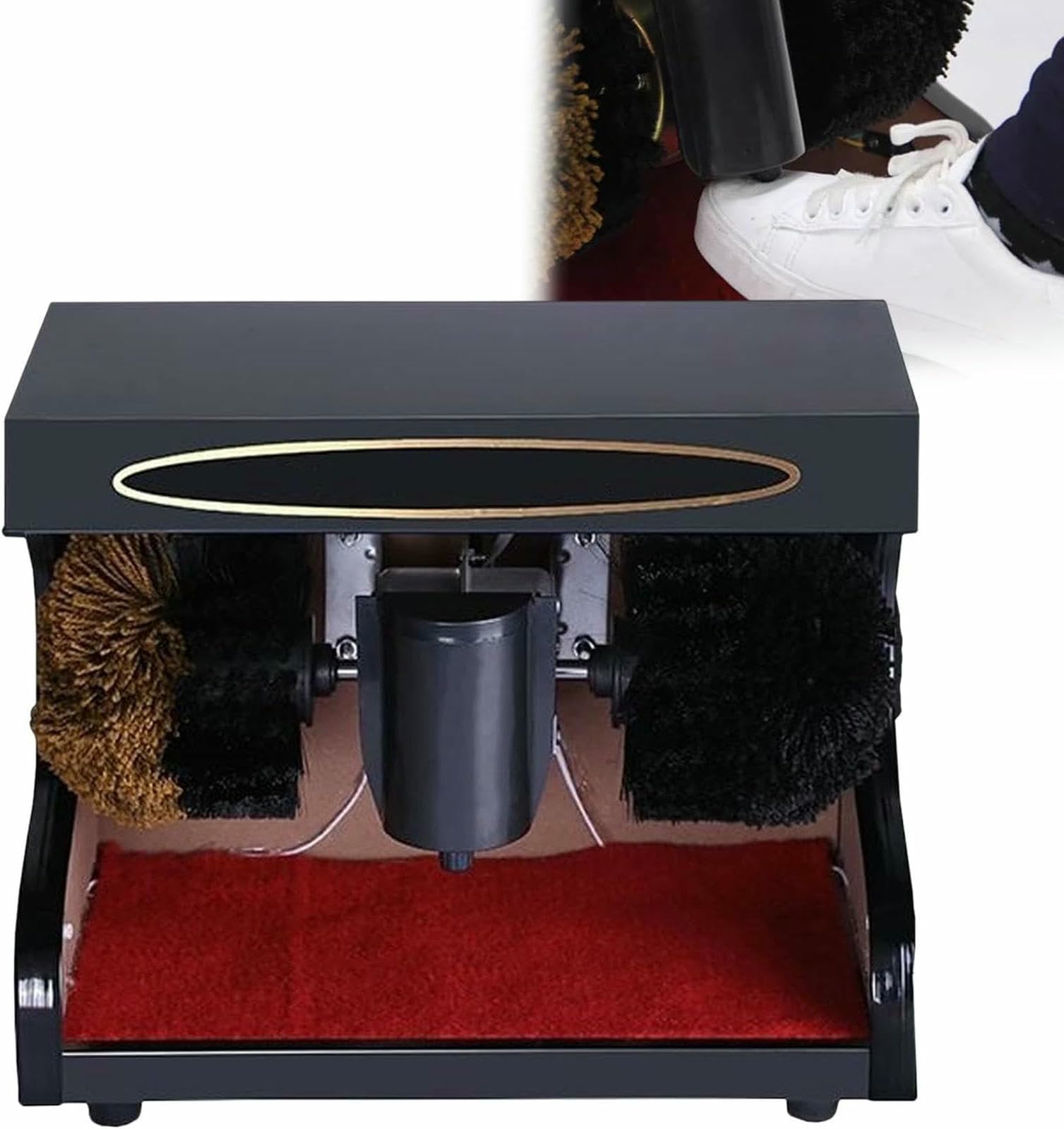 Pulidora de zapatos inteligente para tiendas y hoteles con cepillo de inducción