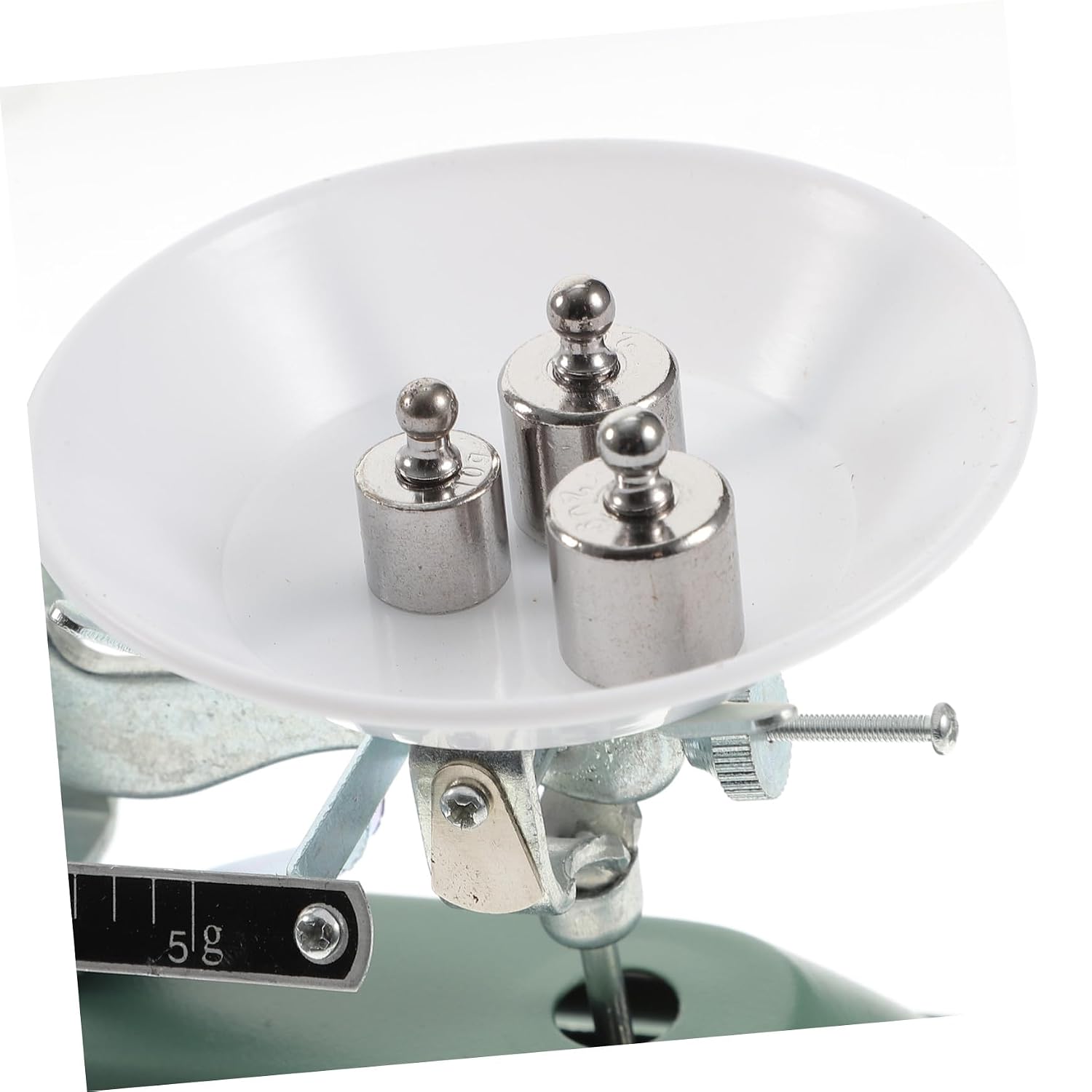 200g Three-Rod Balance Scale for Laboratory Use with 6 Weights and Tweezers, Mechanical Educational Scientific Balance Tool for Classroom Experiments and Teaching