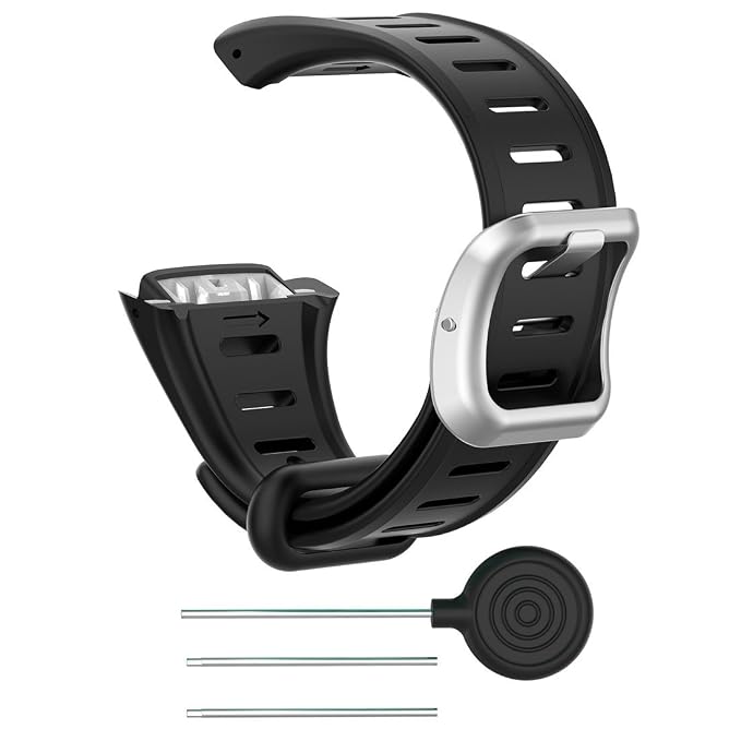 LOKEKE Polar FT60(Men's) Smart Watch Replacement Band - LOKEKE Replacement  Silicone Band Strap for Polar FT60(Men's) Watch(Silicone Black) :  Amazon.in: Watches