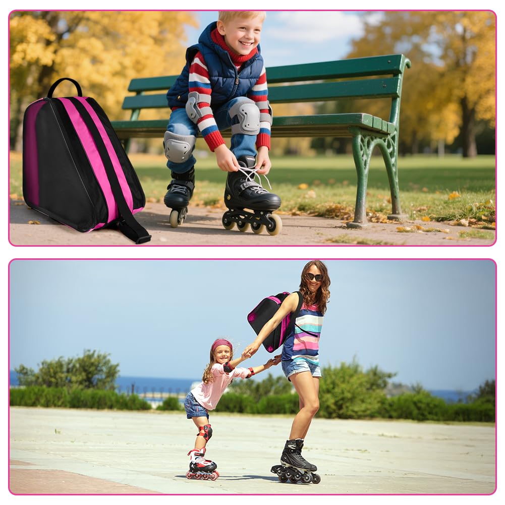 Flintronic Borsa Pattini Traspirante con Tracolla Regolabile per Scarpe Skate e Pattini in Linea