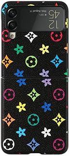 حافظة جلدية فاخرة قابلة للطي لسامسونج جالاكسي Z فليب 3-4-5-6 غطاء خلفي صلب اسود سامسونج 6 من انخ جيفت شوب