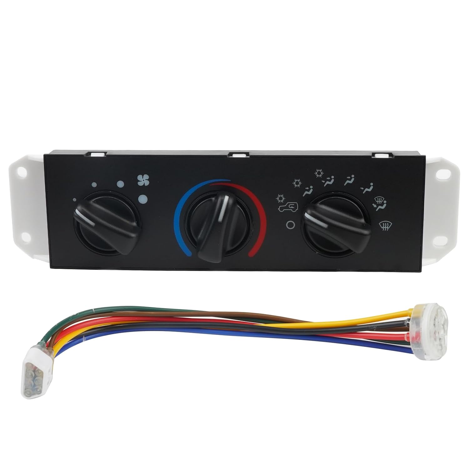 HVAC Climate Control Panel compatible with Jeep Wrangler 1999-2004 replace 55037473AB Heater Control Switch heater control panel