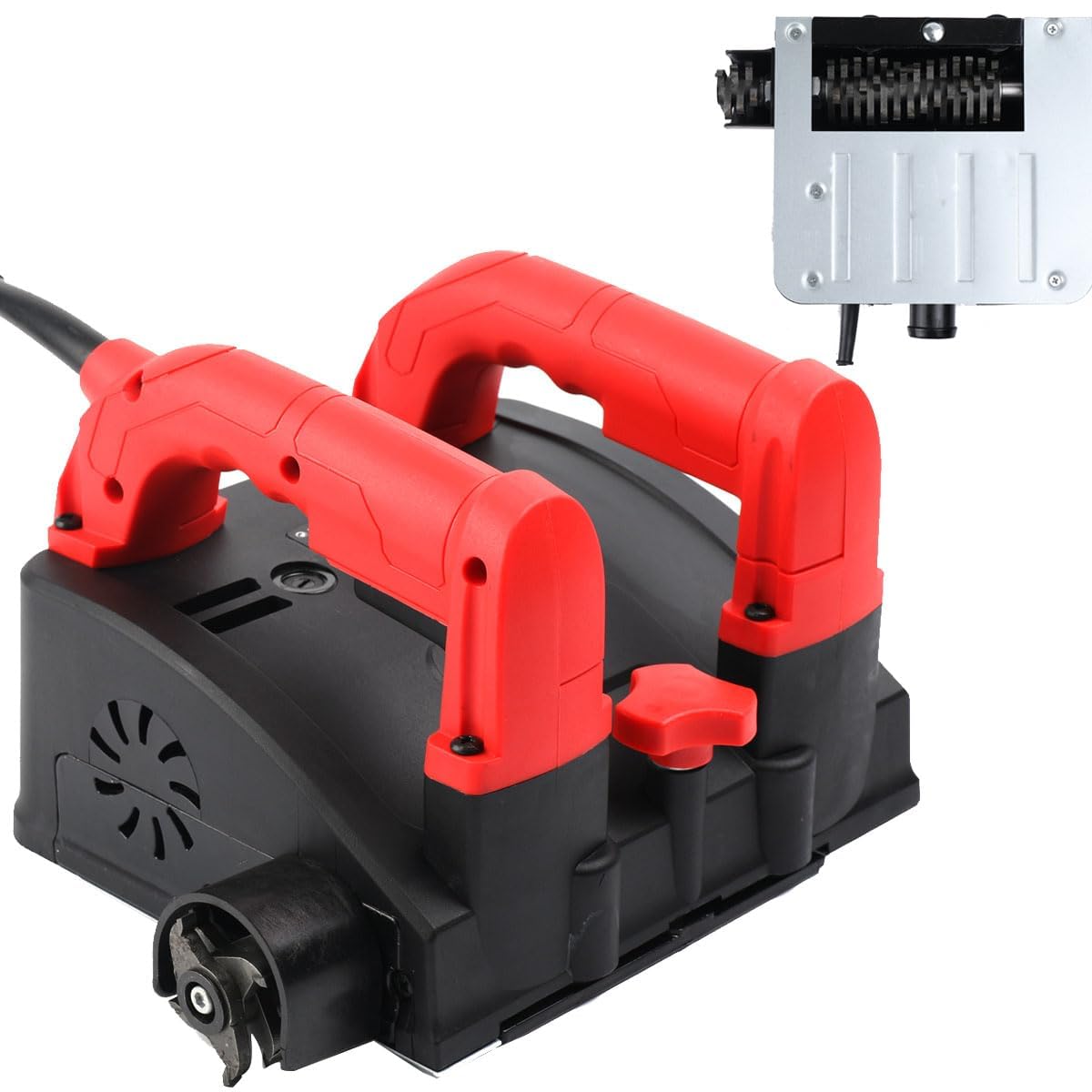 Fresa per calcestruzzo, 1200 W, fresa a rulli per la ristrutturazione, fresa elettrica da parete, professionale, per calcestruzzo, per la ristrutturazione, 4000 giri/min, 1-4 mm