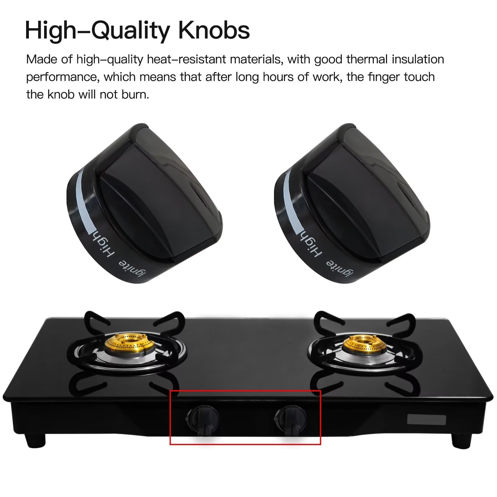 Whirlpool Gas Range Knob – W10339442, Black, Fits WFG320M0BB0 & More (New)