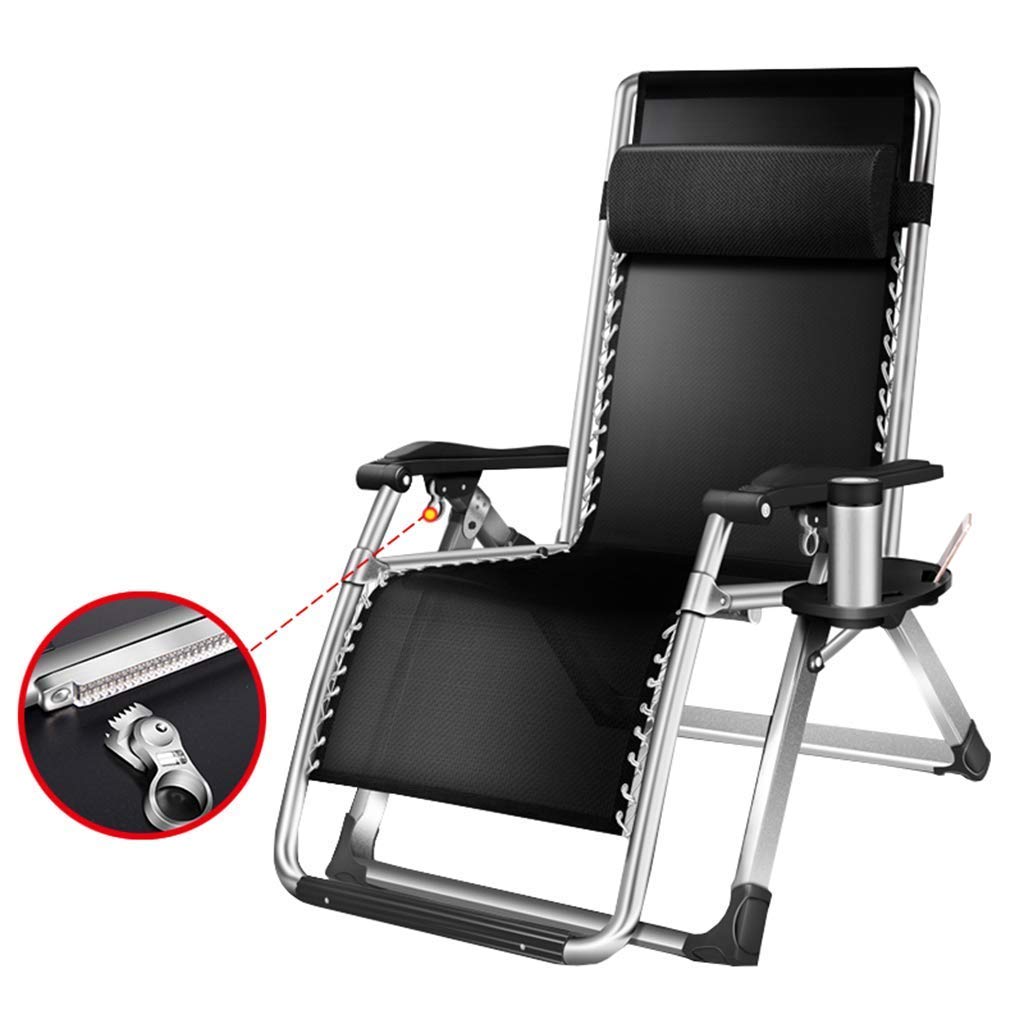 Silla reclinable plegable con portavasos tumbona de jardín y patio