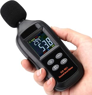 UA961 Black Portable Handheld Digital Sound Level Meter Noise Tester UA961 Black Portable