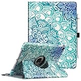 Fintie iPad Pro 9.7 Case - 360 Degree Rotating Stand Case with Smart Protective Cover Auto Sleep/Wake Feature for Apple iPad Pro 9.7 Inch (2016 Version), Emerald Illusions