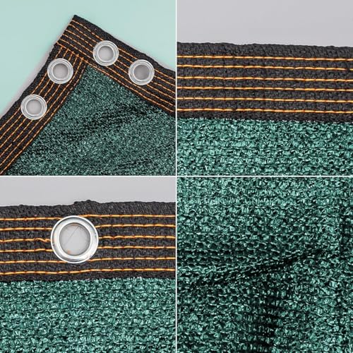 Malloom Grün Sichtschutz Zaunblende, 2x15m Zaunblende150 g/m² Schattiernetz Tennisblende, Windschutz UV-resistent Reißfest, mit Löcher und Kabelbinder für Garten, Balkon, Terrasse, Veranda