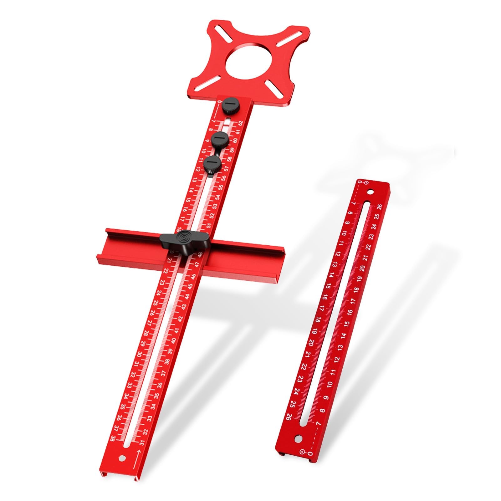 Support pour rainures de fraisage, 4 en 1 Support pour rainures de fraisage Métrique pour fraiseuse Kit de fraisage circulaire pour outil de fraisage (support pour rainures de fraisage