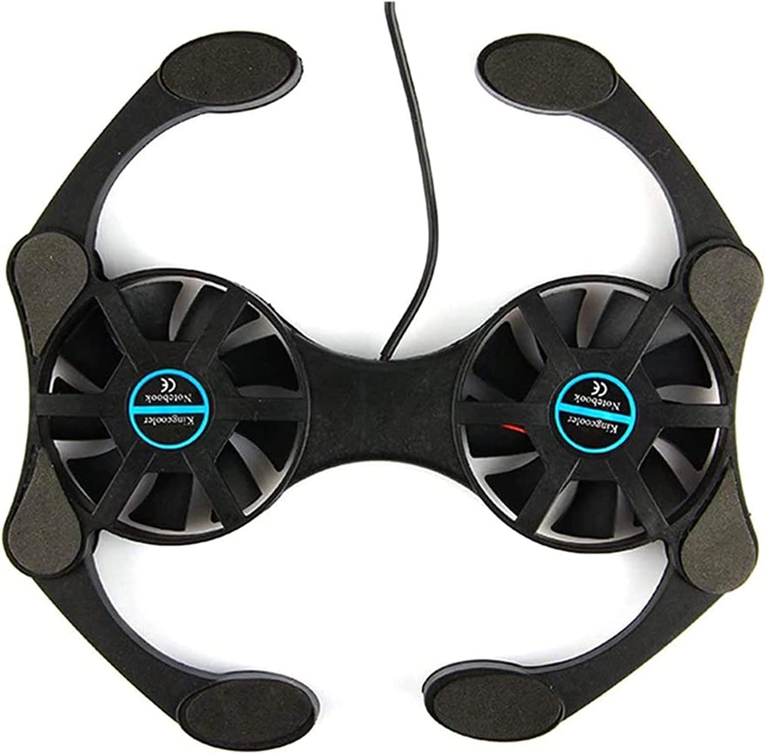 Refroidisseur Pc Portable Ventilateur De Refroidissement USB Pliable Refroidisseur Processeur Bloc-Notes pour Ordinateur Portable Support Silencieux Double Ventilateurs Ventilateur Rapide