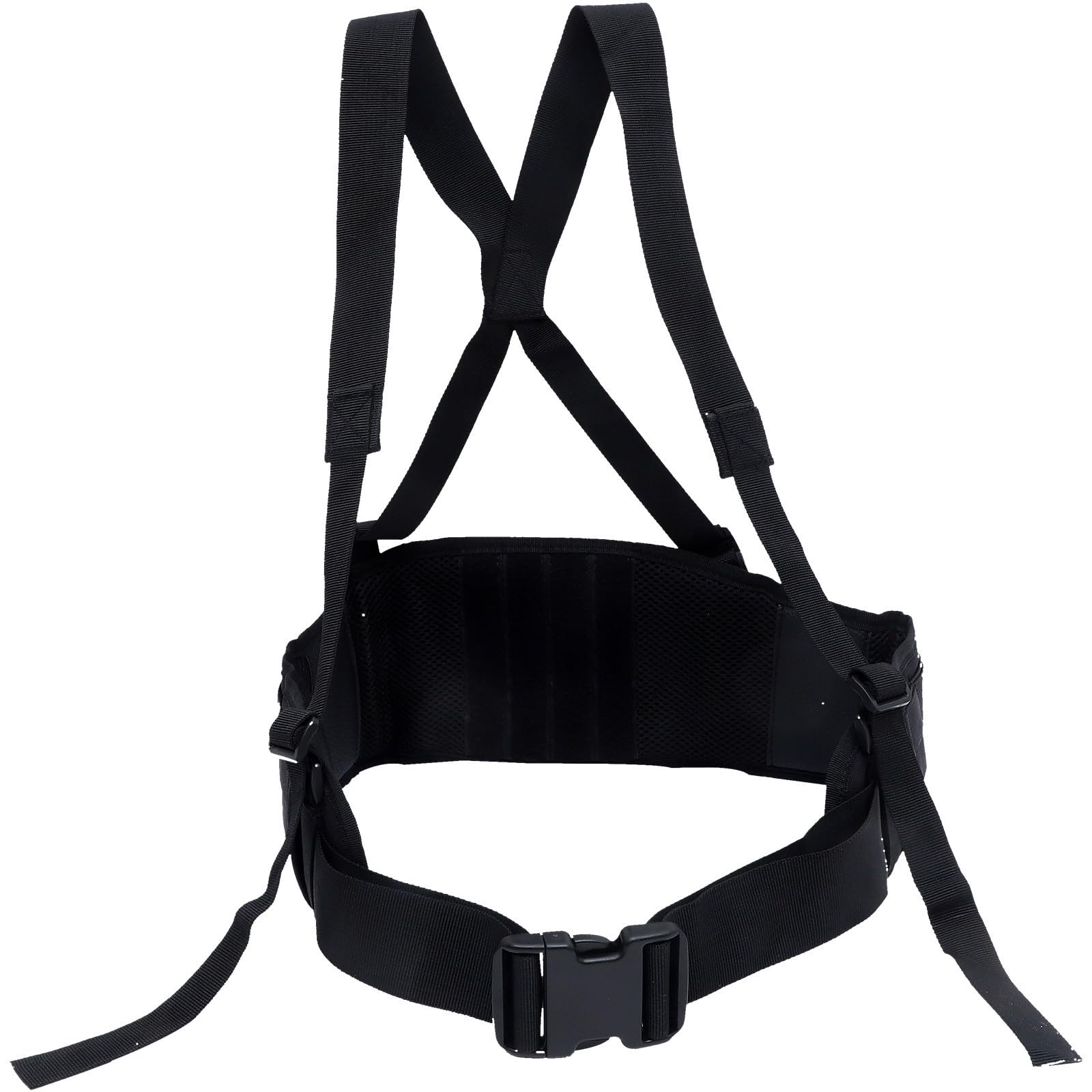 Cinturón de nylon negro Kichvoe con hebilla resistente para acampada 8
