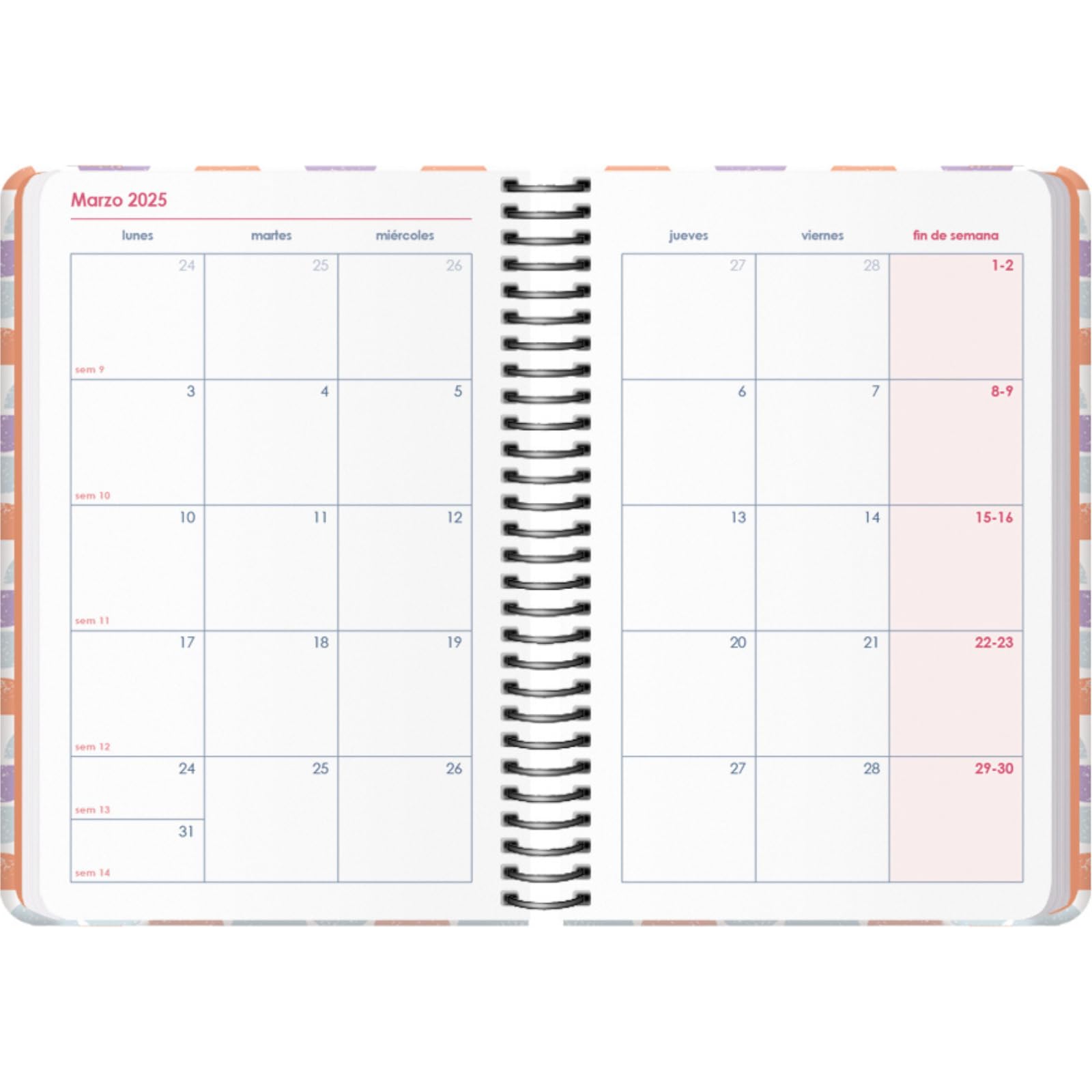 Dohe, Diary 2025, Week View, Pocket Size (8.5 x 13 cm), 12 Months January to December, Hard Cover and Rubber - Image 4