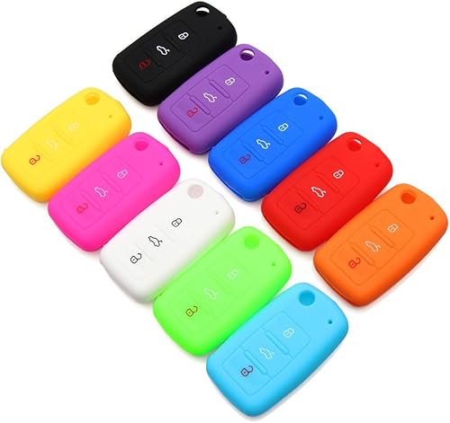 Miniatura 8 de 9 moon Silicone Remote Flip Key FOB Silicone Case Cover for VW Volkswagen New