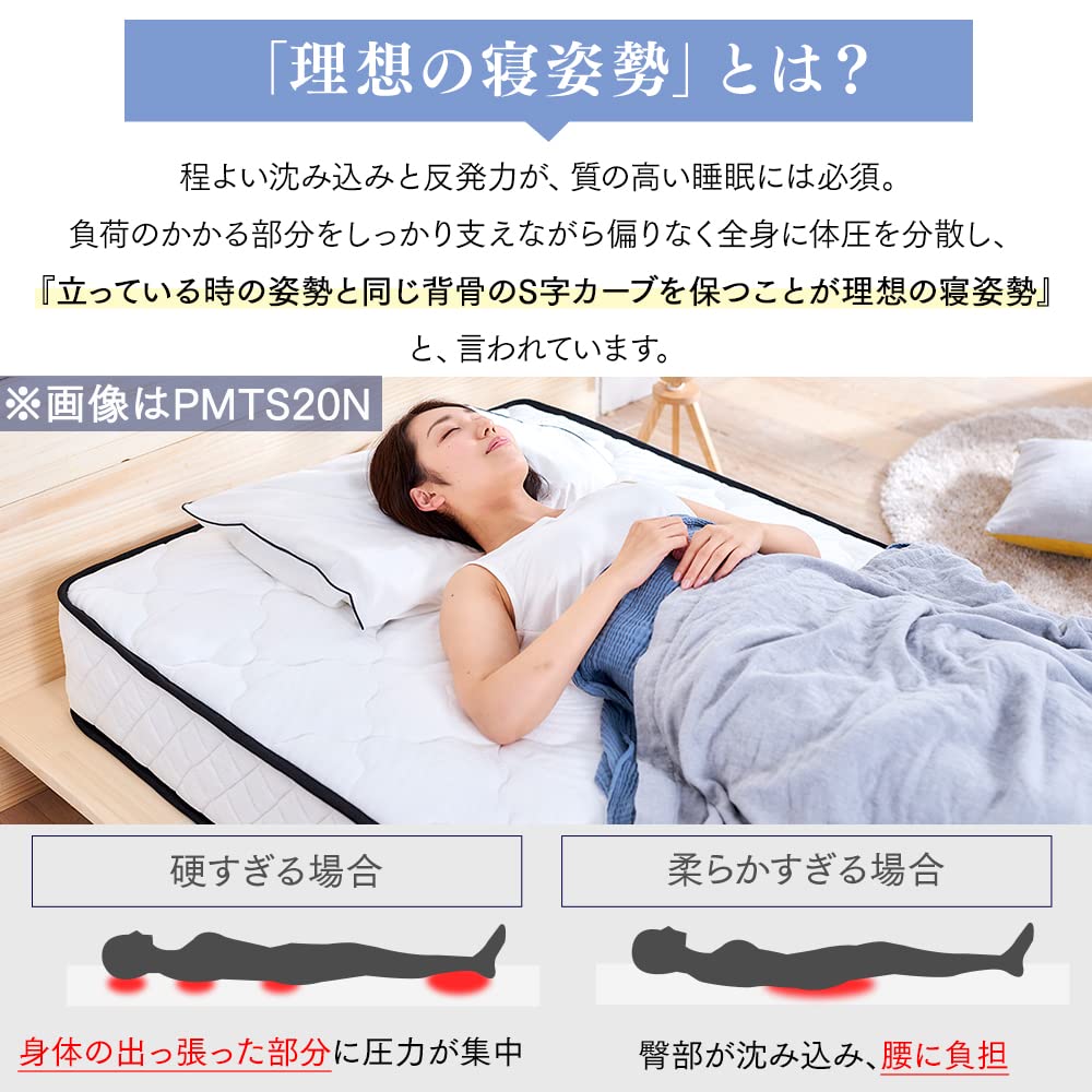 Amazon｜アイリスプラザ ベッド 【マットレスセット】 すのこ 棚付き