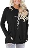 Akihoo Womens Casual Long Sleeve Tunic Tops Crew Neck Shirt Blouses