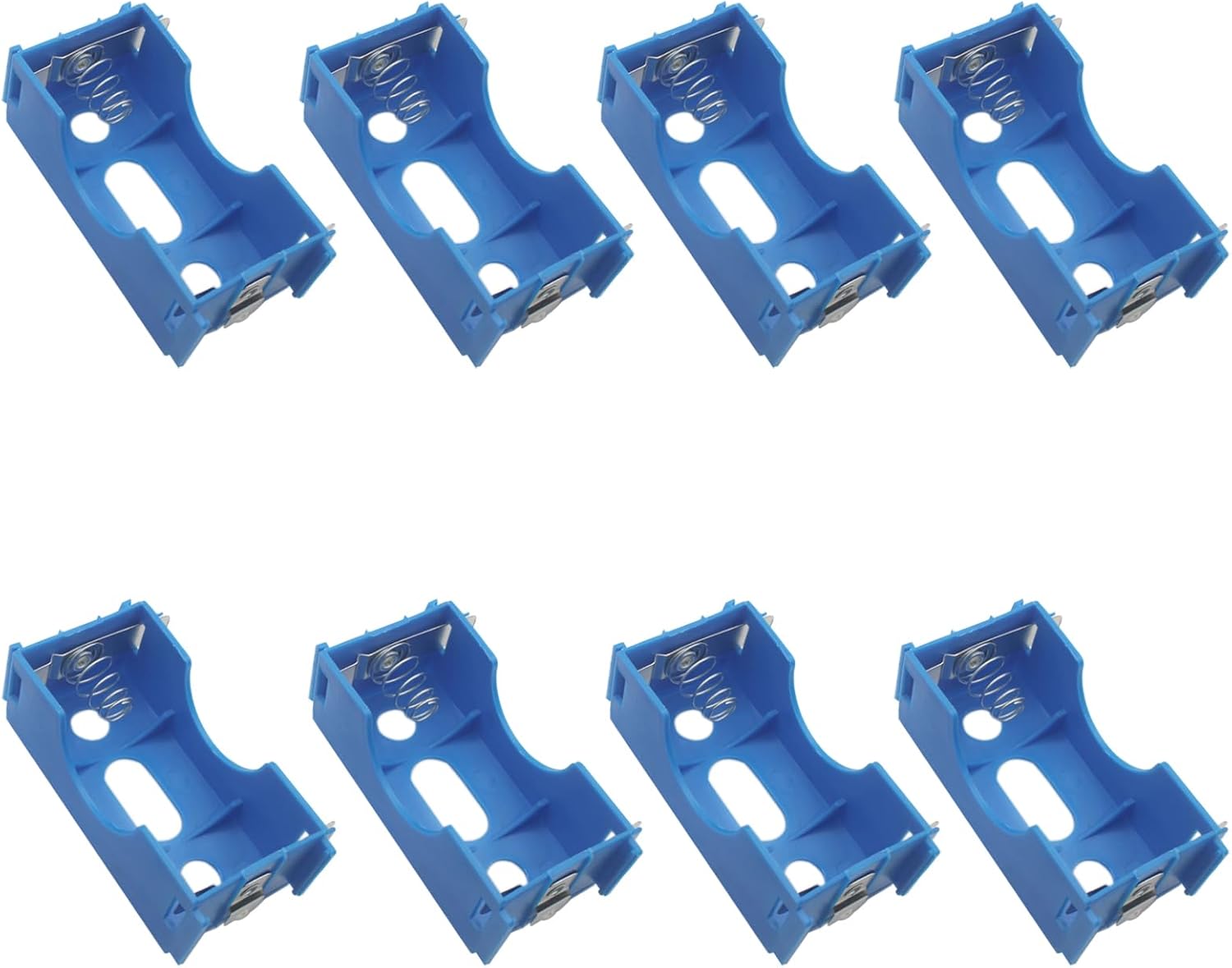 8 Pcs D Cell Battery Holder Plastic D Size Battery Case Series or Parallel for Physical Electrical Experimental