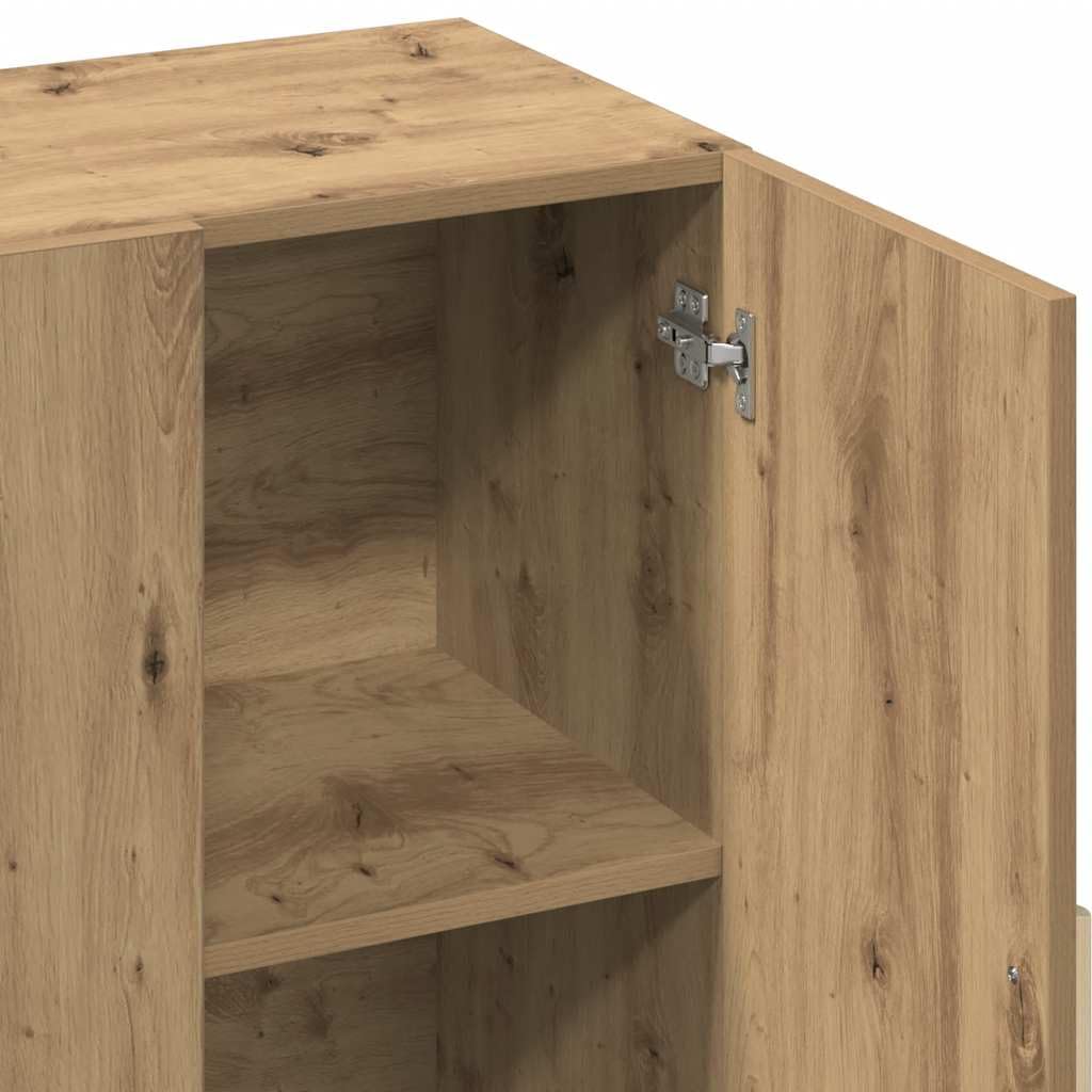 vidaXL Aparador de Madera de ingeniería Roble Artisan 90x34x80 cm