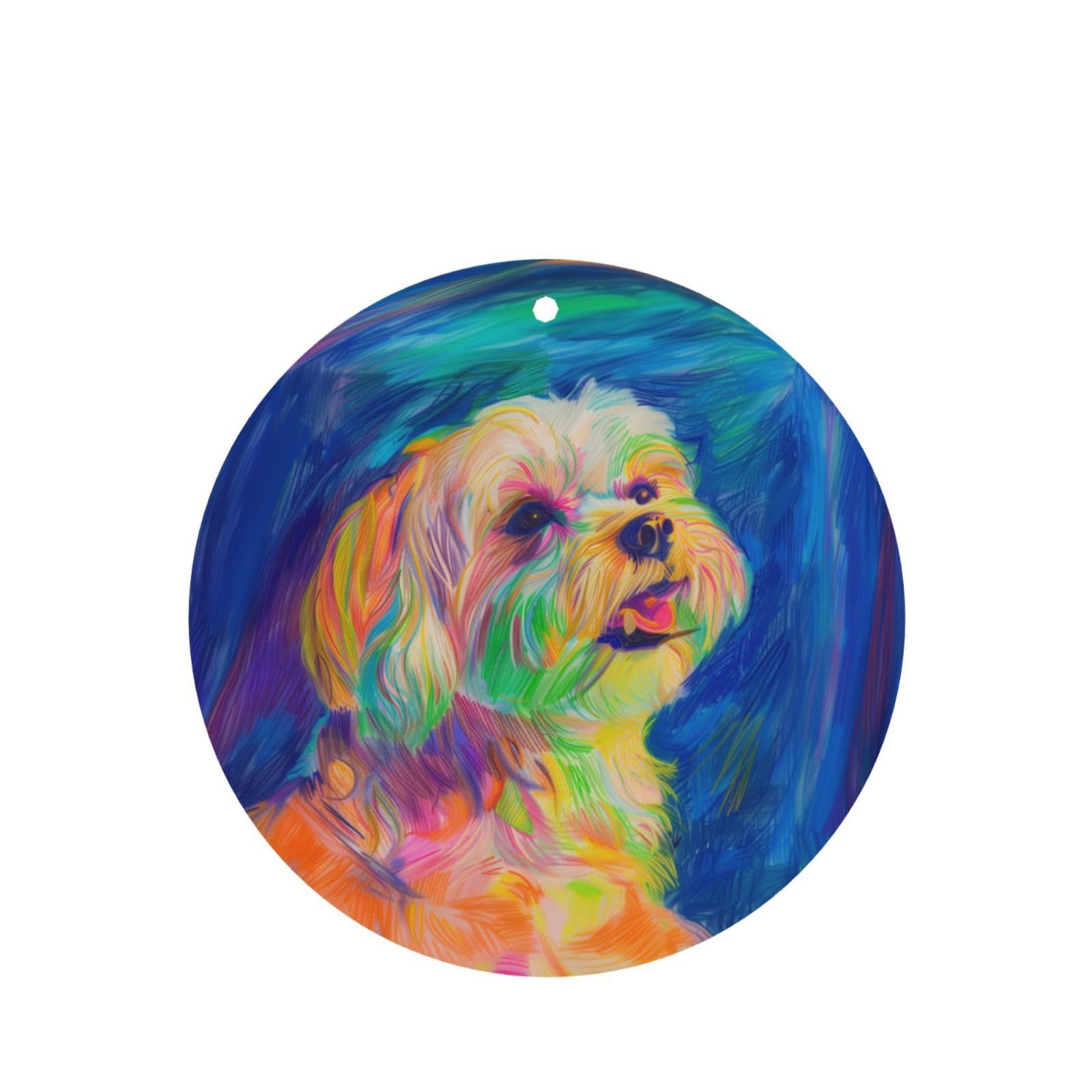 IYOVI Car Air Fresheners Cards - Set of 4 Pieces with Stylish maltese Print - Long-Lasting Fragrance for Your Vehicle