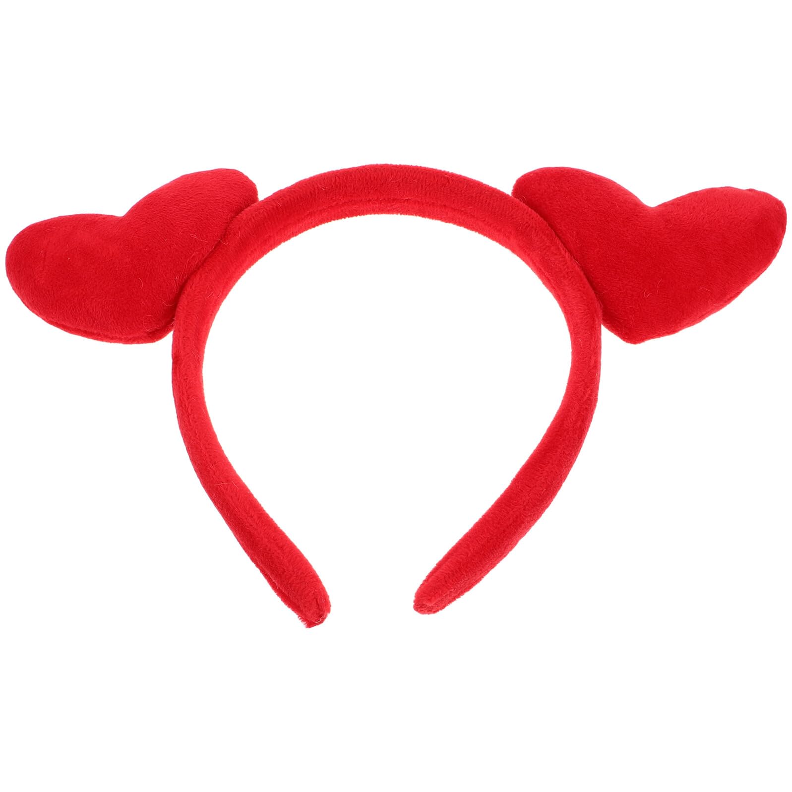 Bandeau Cheveux Femme de Cœur Rouge Accessoire Saint-Valentin pour Mariage et Fête Bandeau Léger et Confortable Décoration Romantique pour Filles 1 Pièce