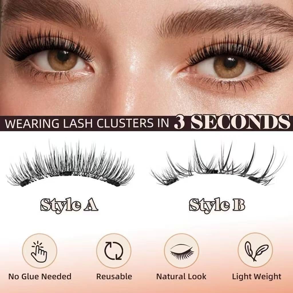 Magnetische Wimpern mit Natürlichem Look - Wiederverwendbare und Tragbare Magnet Wimpern