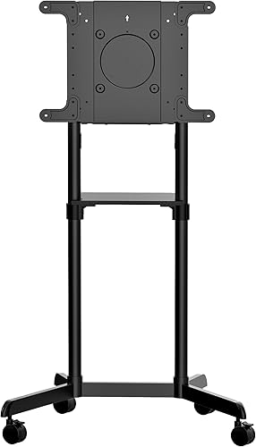 StarTech. com Carrito de TV móvil - Soporte de TV portátil con ruedas para pantalla VESA de 37 a 70 pulgadas (154 libras154.3lbs) - Soporte de TV