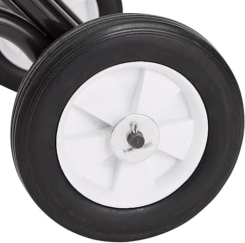 Miniatura 9 de National Public Seating Carretilla de acero con recubrimiento en polvo para silla 9000 - marrón oscuro