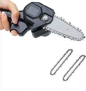 2 Pcs Mini Chainsaw Chains 4-Inch Replacement Chains Cordless Electric Chainsaw Saw Chains for Gardening Pruning Work,MINI Chainsaw Chain（Chainsaws not included