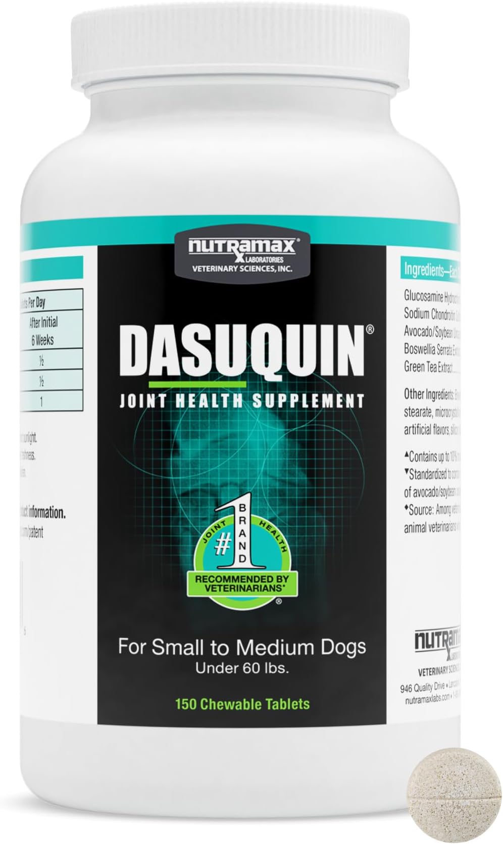 Nutramax Dasuquin for Dogs under 60 pounds- 150 Count