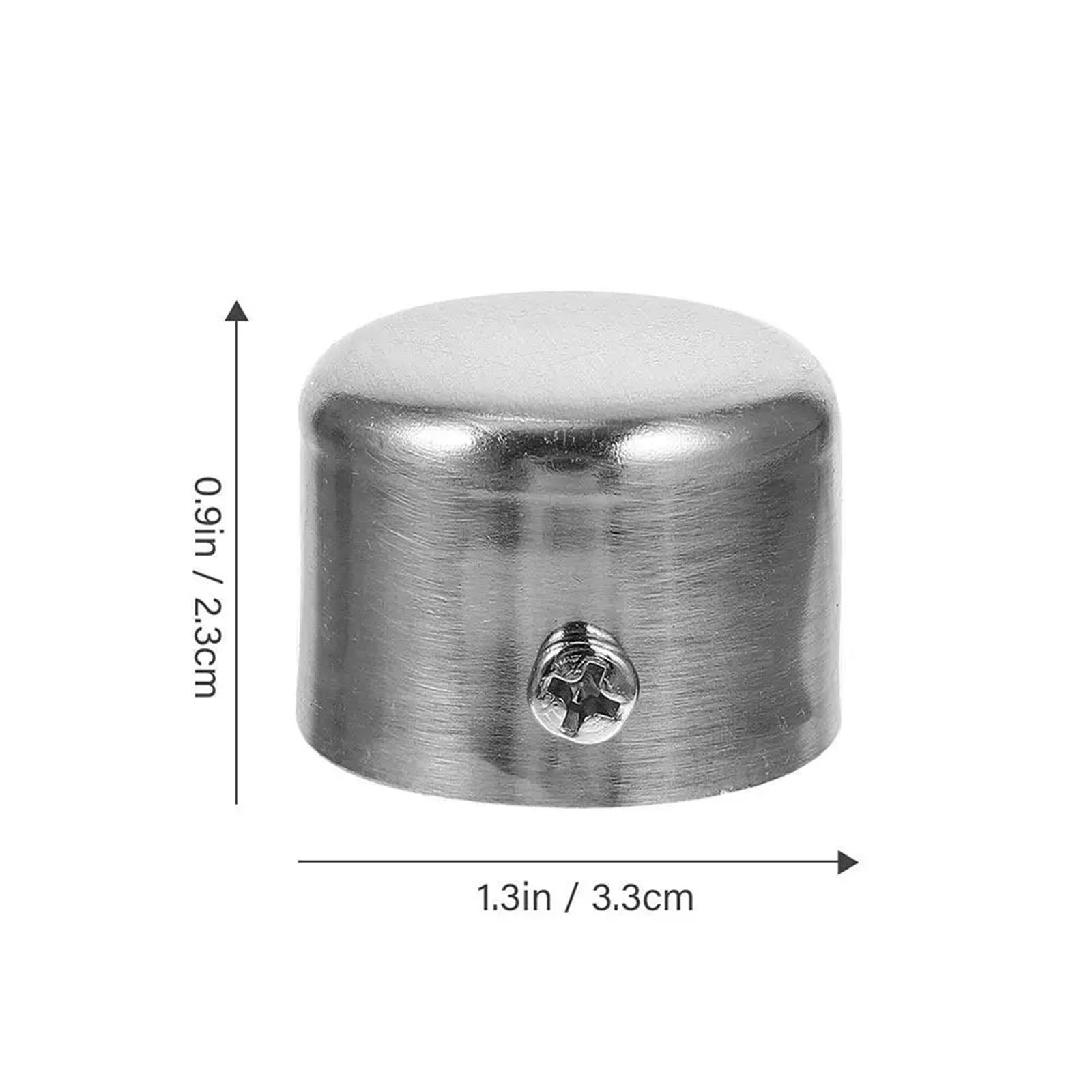 Lot de 6 embouts de tringle à rideaux en alliage métallique - Embouts décoratifs de fenêtre pour décoration de rideaux