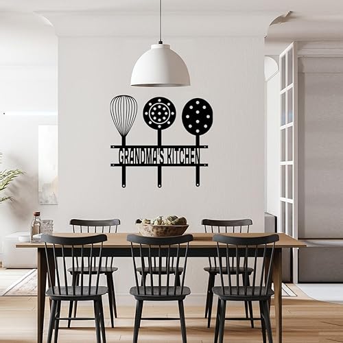 Letrero de metal personalizado para cocina, letrero de metal de cocina de abuela, letreros de cocina personalizados, regalo del día de la madre de