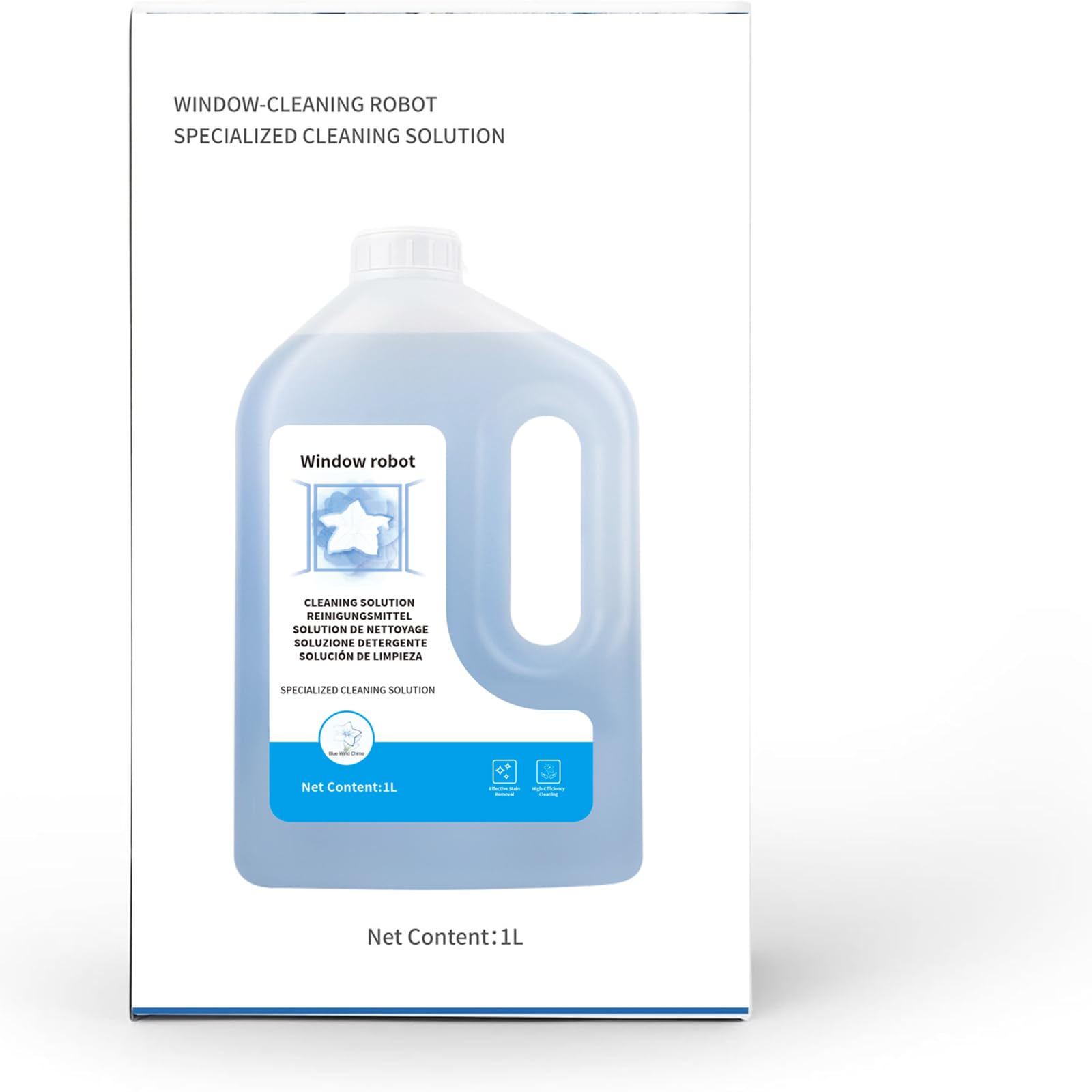 1L Reinigungslösung für ECOVACS Winbot W1 PRO,W2,W2 OMINI,W2 PRO,W2 PRO OMNI,WINBOT MINI W2S Omni Fensterputzroboter