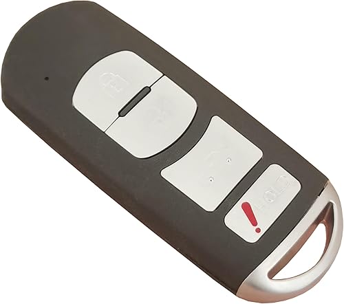 Miniatura 8 de Reemplazo remoto de 4 botones para automóvil de entrada sin llave para Mazda compatible con Mazda 3 6 MX-5 Miata WAZSKE13D01 (para C)