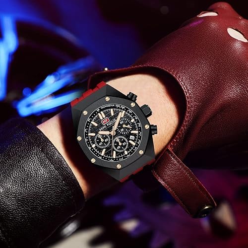 Miniatura 2 de AIMES Mens Watches for Men Casual Chronograph Waterproof Sport Military Watch Analog Quartz Movement Stylish Luxury Dress Wrist Watch Elegant Gift