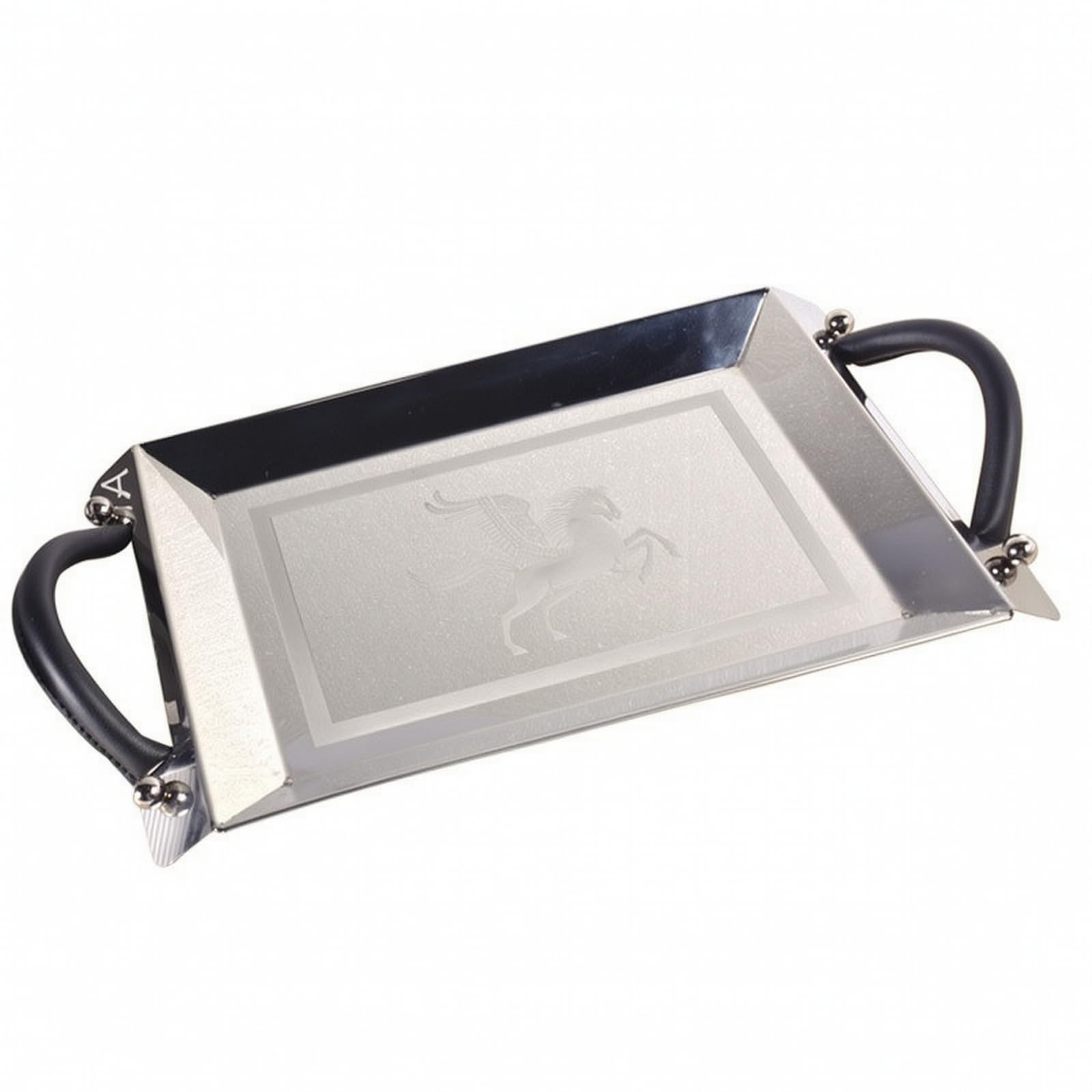 Vassoio in Metallo Riflettente, Acciaio Inox S